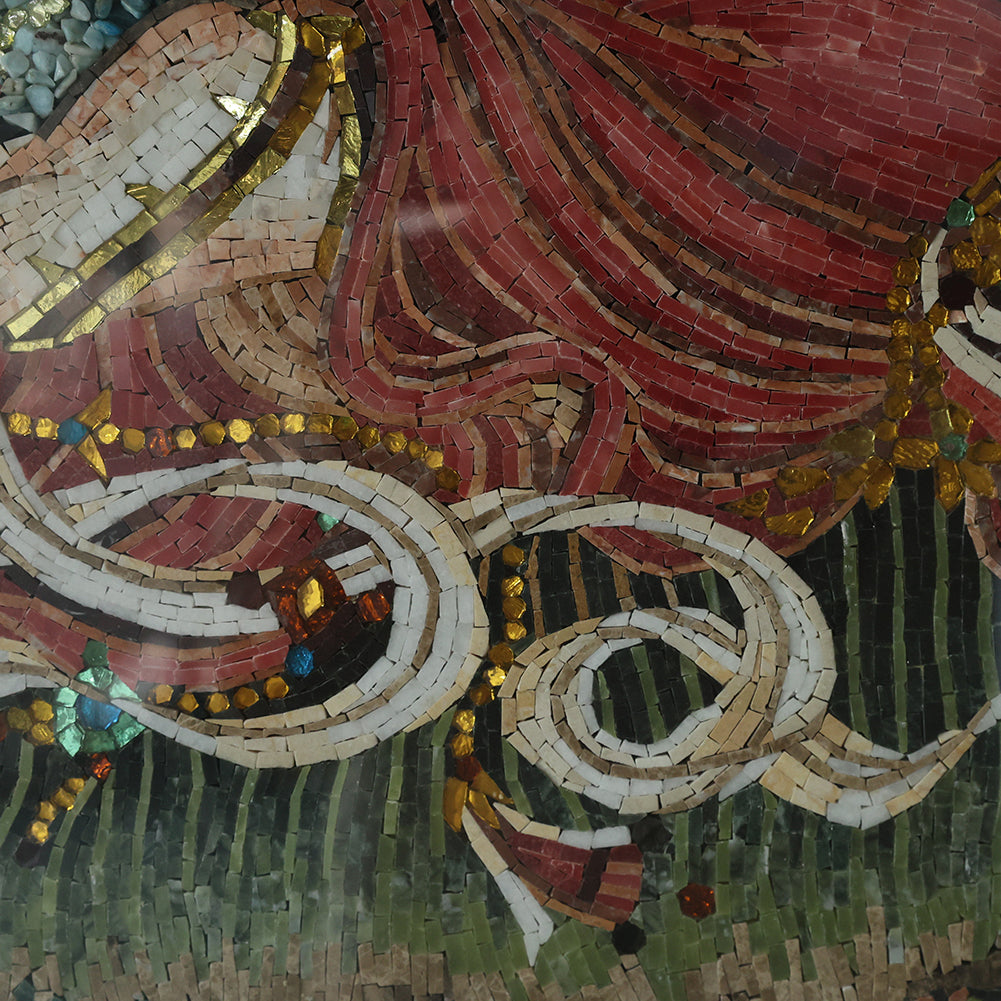 Painting of Tuy Chinh Religious Statue in Orange Stone