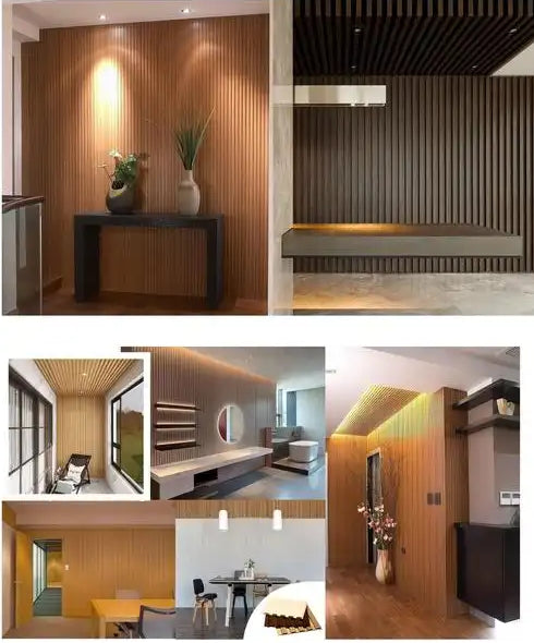 Modern, smooth 3D wood plastic composite panels 