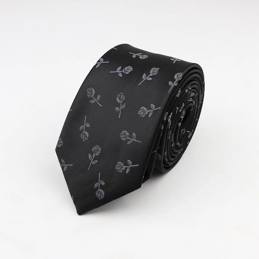 Cà Vạt Nam Công Sở Họa Tiết Thanh Lịch 6cm