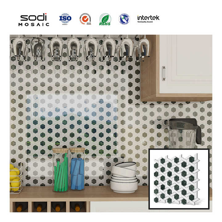 Black and White Marble Bathroom Mosaic Tile Design Marble Mosaic Floor Tile Design 