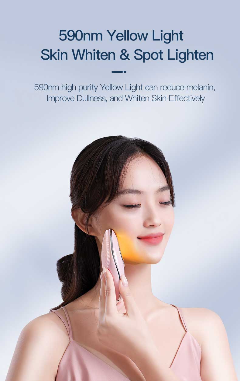 Bàn chải rửa mặt và mát xa silicon sạc lại chống nước, sản phẩm điện làm đẹp tại nhà - Daisan Mart