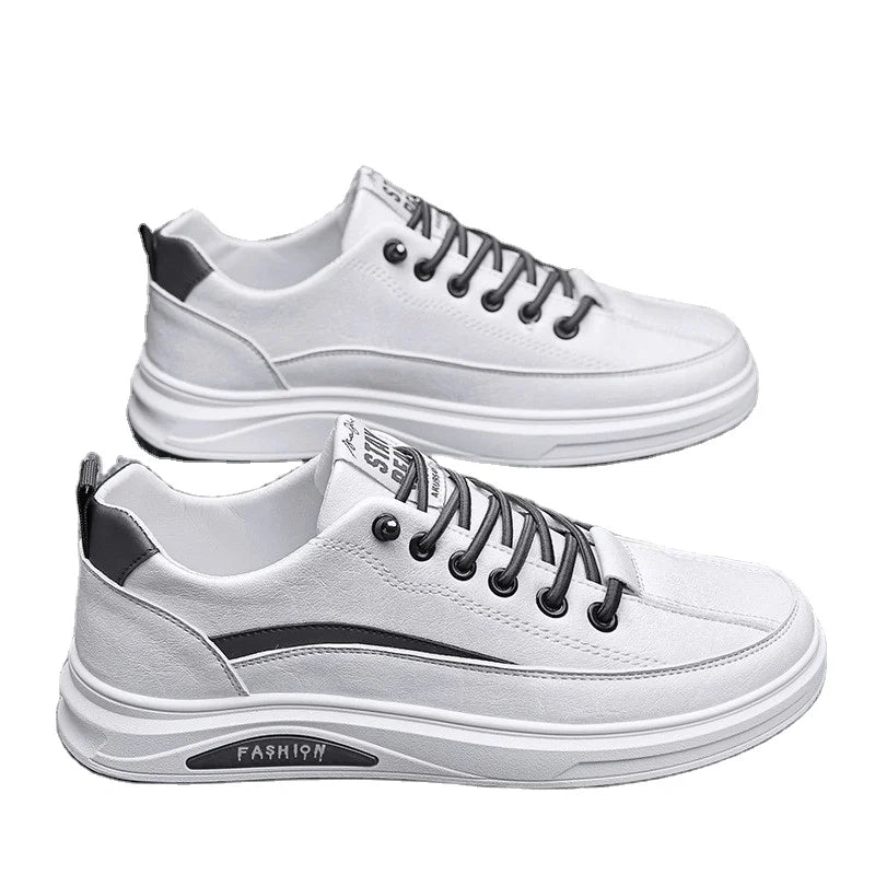 Giày Trượt Ván Nam Đa Năng Da Trắng Thể Thao & Thường Ngày
