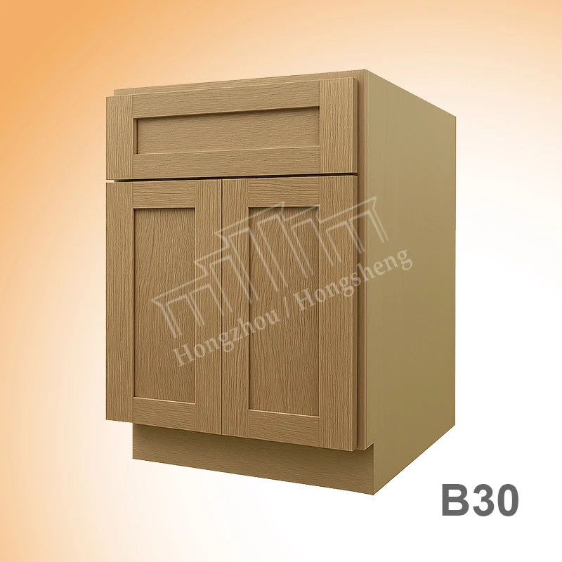 White Oak Kitchen Cabinet B24-B30 Modern Design USA