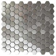 Luxury Hexagonal Stainless Steel Metal Mosaic Tiles