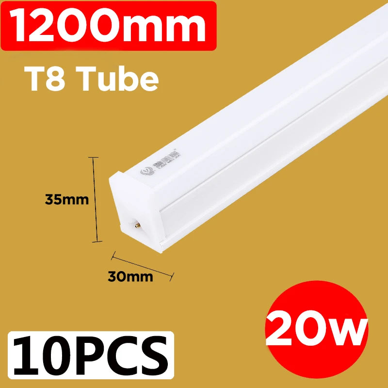 T5/T8 LED Tube Lights for Kitchen Ceiling Wardrobe 220V