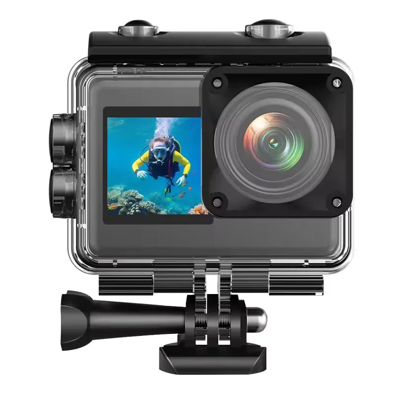 Dual 4K/120fps Sports Camera Waterproof 10m