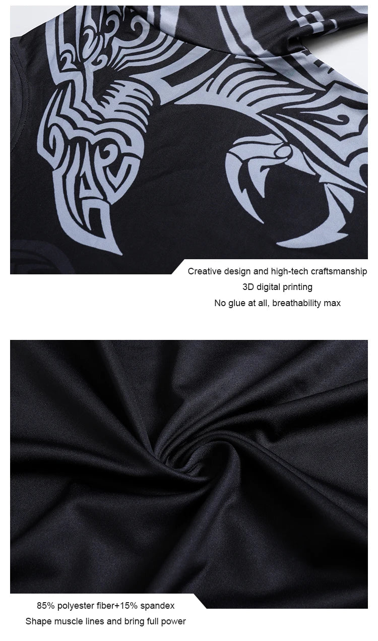 Men's Long Sleeve Bodycon Gym Sports T-Shirt