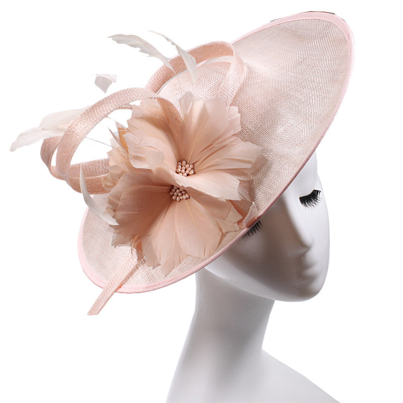 Mũ Pillbox Sinamay Thanh lịch Đa sắc, Đế Mũ Kentucky Derby, Mũ Nhà thờ Trang trọng cho Bé gái và Phụ nữ, Mũ Cài tóc Fascinator Váy cưới dành cho Nữ giới - Daisan Mart