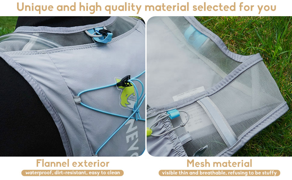 5.5L lightweight nylon hydration vest, adjustable size, versatile for outdoor sports, marathons, hiking and running 