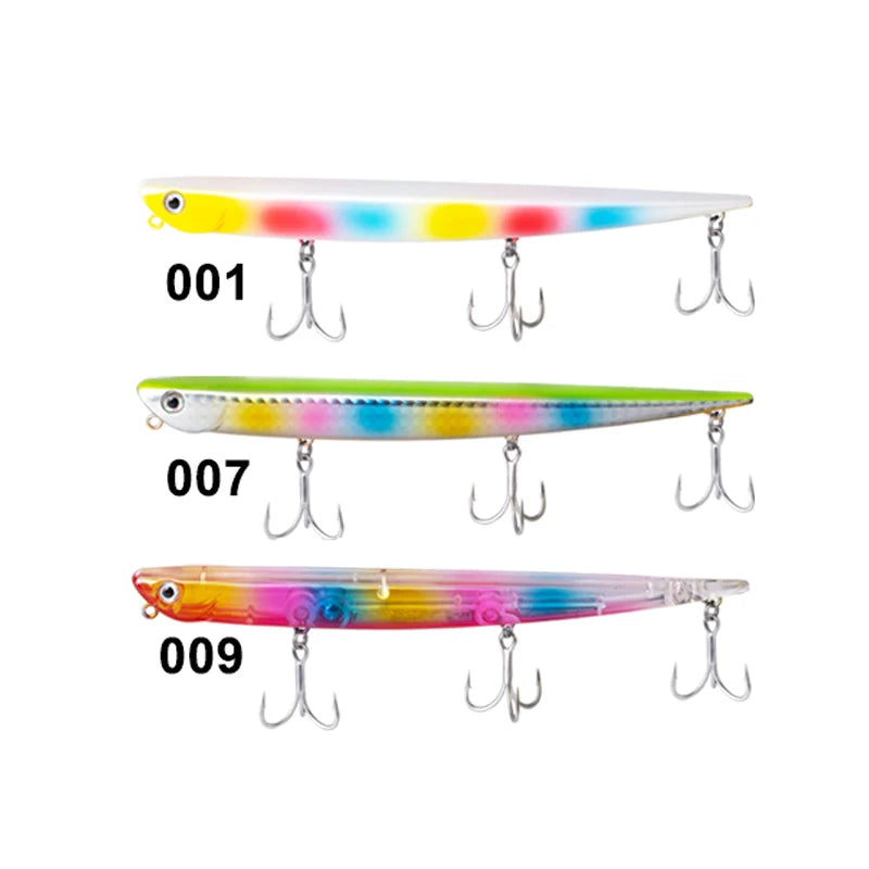 Hunthouse fishing lure pencil 99mm 18.5g 155mm 31.5g swimbait set ruf manic bait sinking origin hook for sea bass bluefish perch