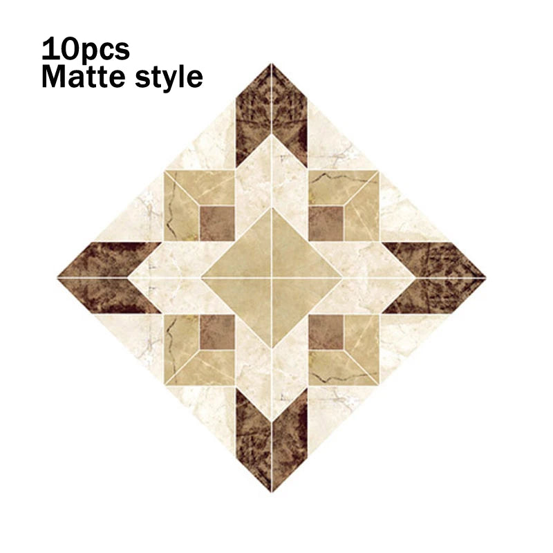 8cm Waterproof Wall Tiles - Set of 10 PVC Pieces