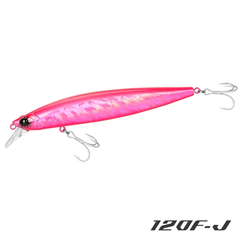 TSURINOYA 120F Ultra-long Casting Floating Minnow Saltwater Fishing Lure STINGER 120mm 19g Range 30-100cm Artificial Hard Baits