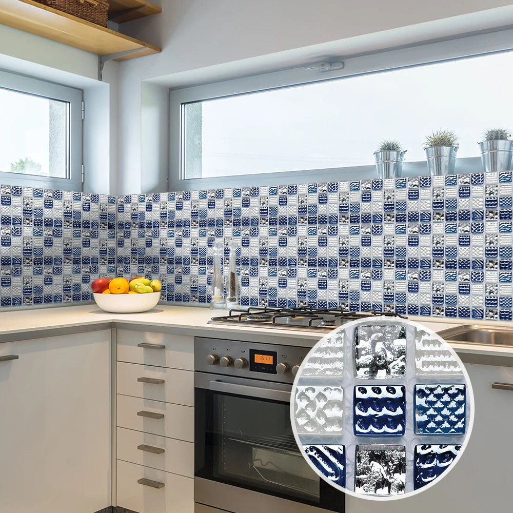 Decal Dán Tường 3D Đá Cẩm Thạch Chống Thấm 10 Miếng - Daisan Mart