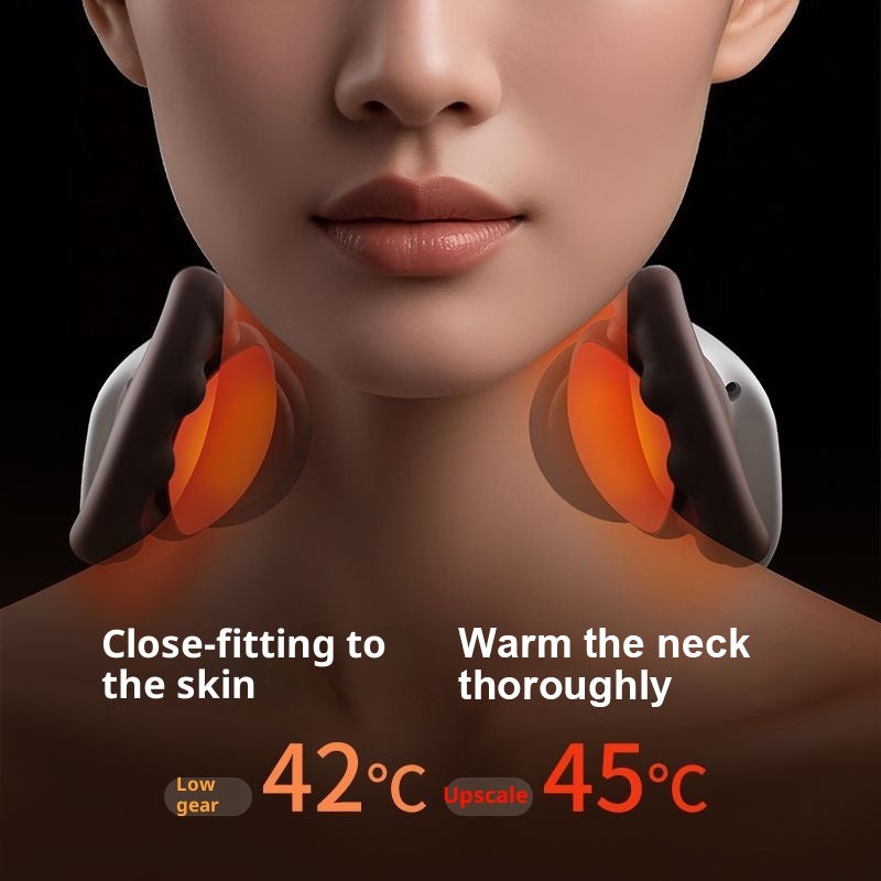 Máy massage cổ và lưng Shiatsu sạc lại không dây, có chức năng nhào bóp nhiệt cho vai, giúp giảm đau cơ bắp toàn thân.