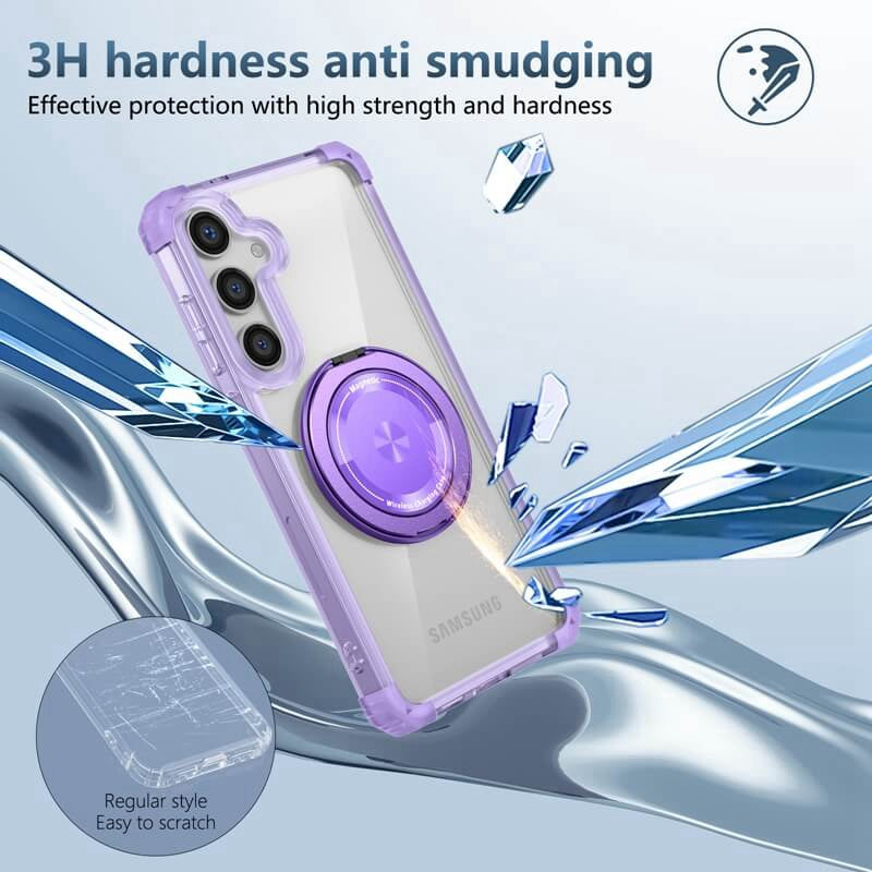 Shockproof Transparent Case with Samsung Stand 
