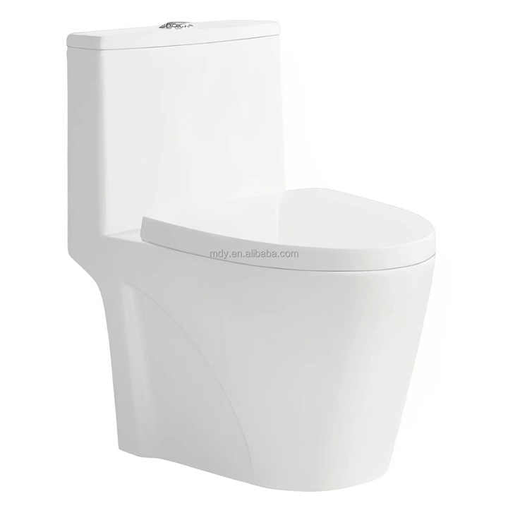 Medyag One Piece Inodoro Long Ceramic Siphonic Toilet WC 