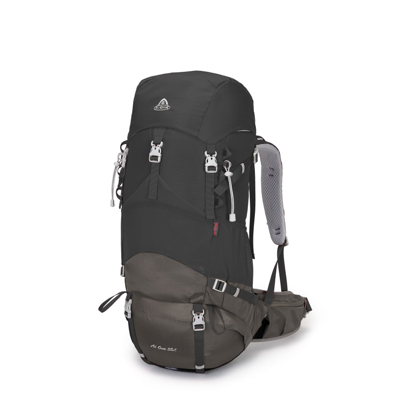 AIONE KA-8222 55L Waterproof Hiking Backpack with Raincoat, Large Outdoor Sports Travel Climbing Backpack 