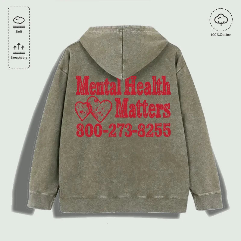 Áo Hoodie Cotton Sức Khỏe Tâm Thần Nhiều Màu - Daisan Mart