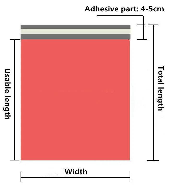 50Pcs Shipping Envelope Bags Plastic Express Envelope Storage Bags Gray White Color Mailing Bags Self Adhesive Seal Courier Bag