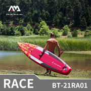 AQUA MARINA New RACE SUP Competition Surfboard 3.8m/4.2m Water Sports Pointed Design Fast Surfing Inflatable Surfboard 2 Size