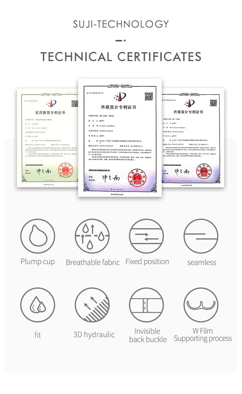 SUJIIN Ultra Thin Women's Underwire Push-Up Bra