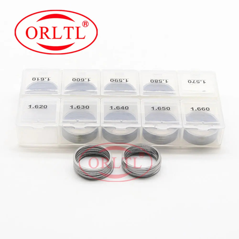 50 件調整墊片 B27 共軌噴油嘴調整墊片 B27 墊圈尺寸：1.57-1.66mm 適用於 DENSO 噴油嘴