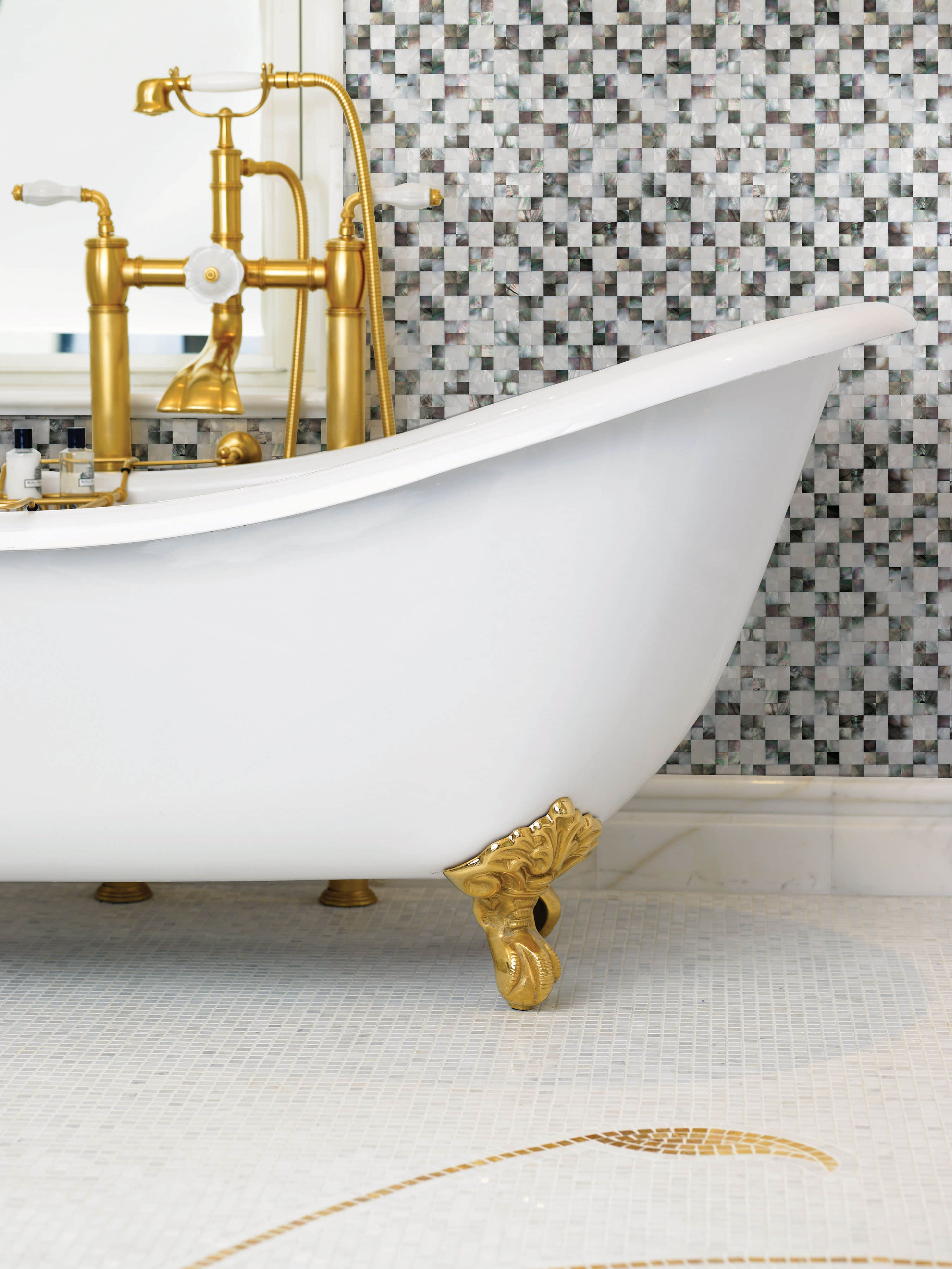 Wholesale ocean pearl plated bathroom wall tiles 