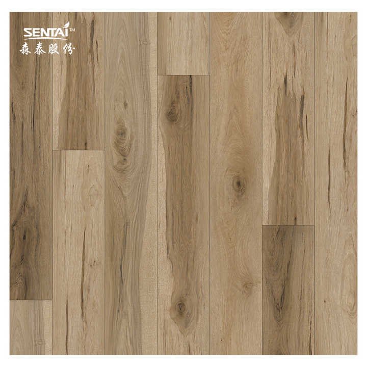 SPC hard plastic floor, Click Lock Vinyl plastic floor, Oak wood grain SPC plastic floor, 3-8mm Click Vinyl plank 
