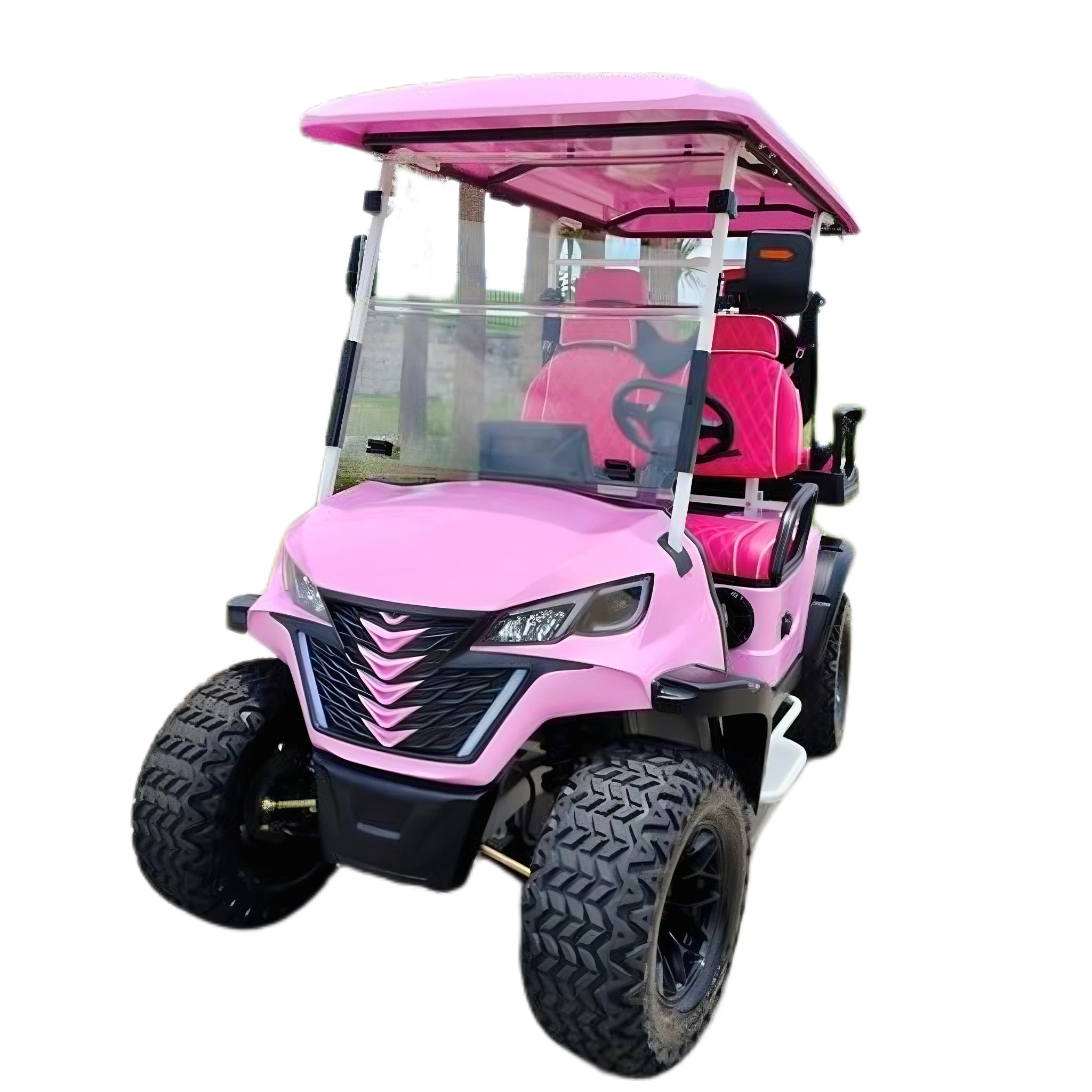New energy 4-seat electric golf cart, customized color &amp; logo