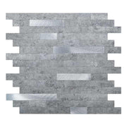 Peel and stick aluminum and PVC kitchen wall tiles 
