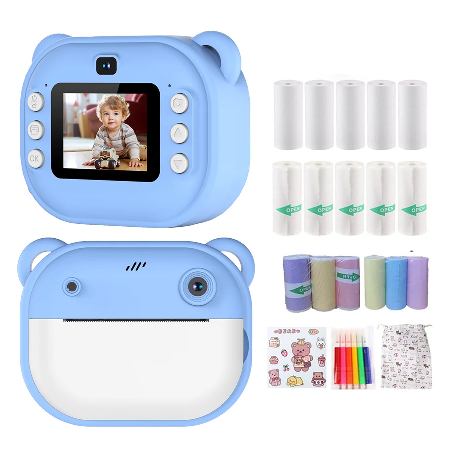 Smart Instant Photo Printing Mini Camera for Kids