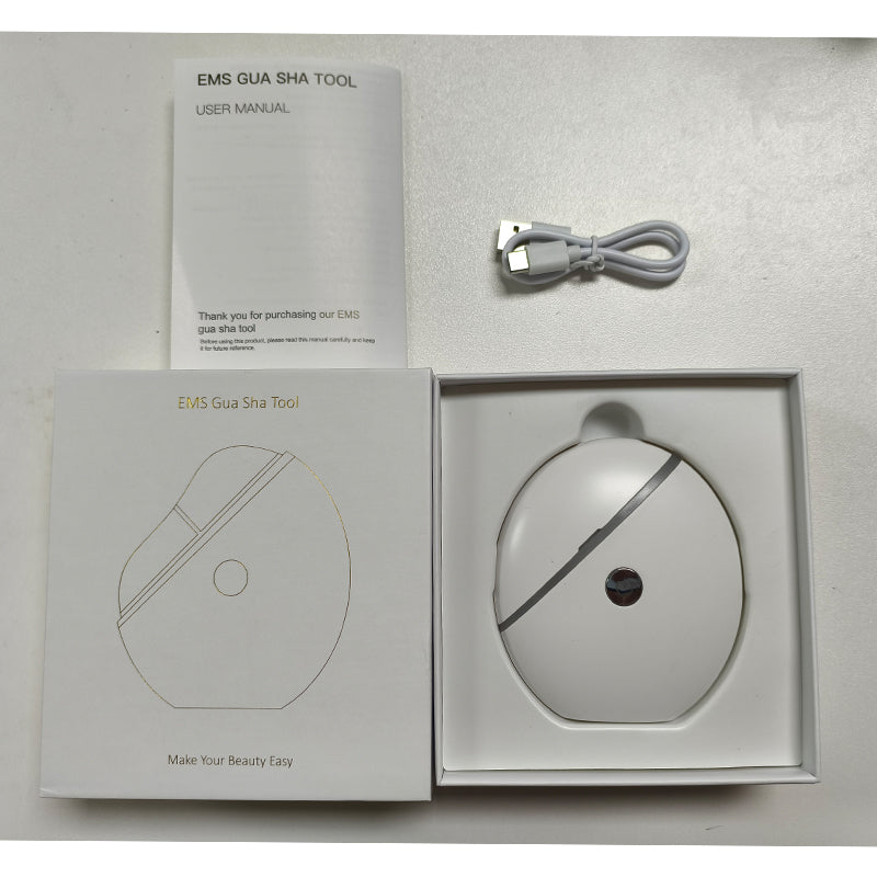 Portable Electric Gua Sha EMS Massager for Face and Body, Cellulite Reduction, Home Use, Custom Logo Ems Guard Sha 