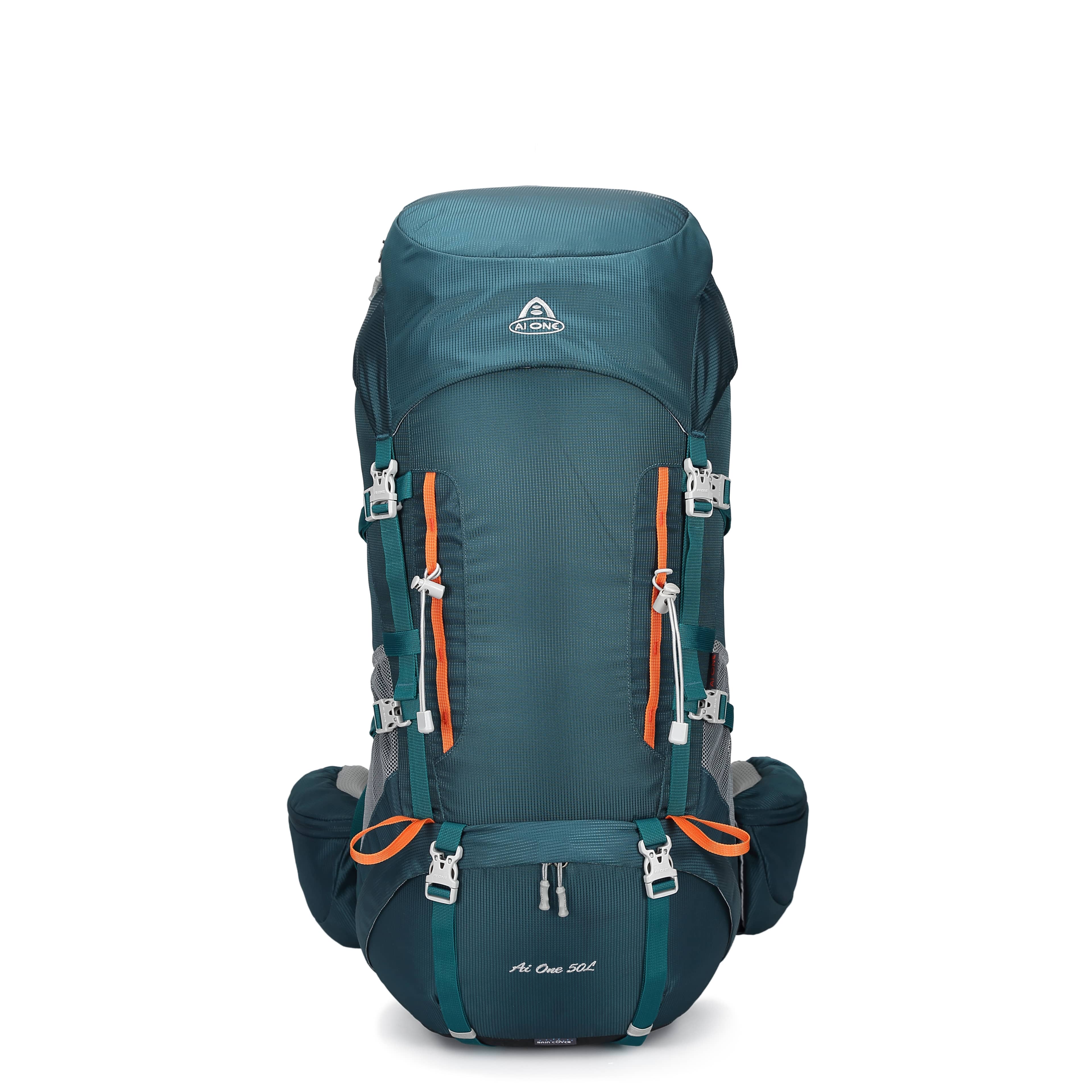 50 liter high quality industrial nylon hiking backpack 