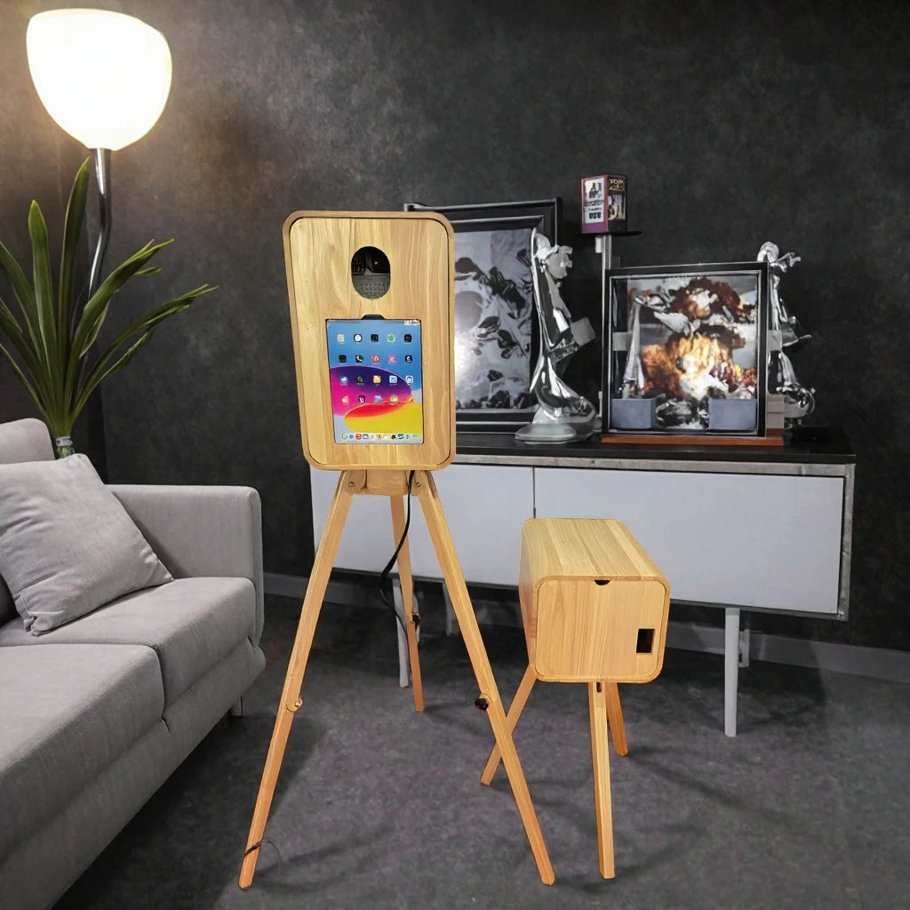 Vintage Wedding Camera: Wooden Selfie DSLR &amp; Instant Photo Printing