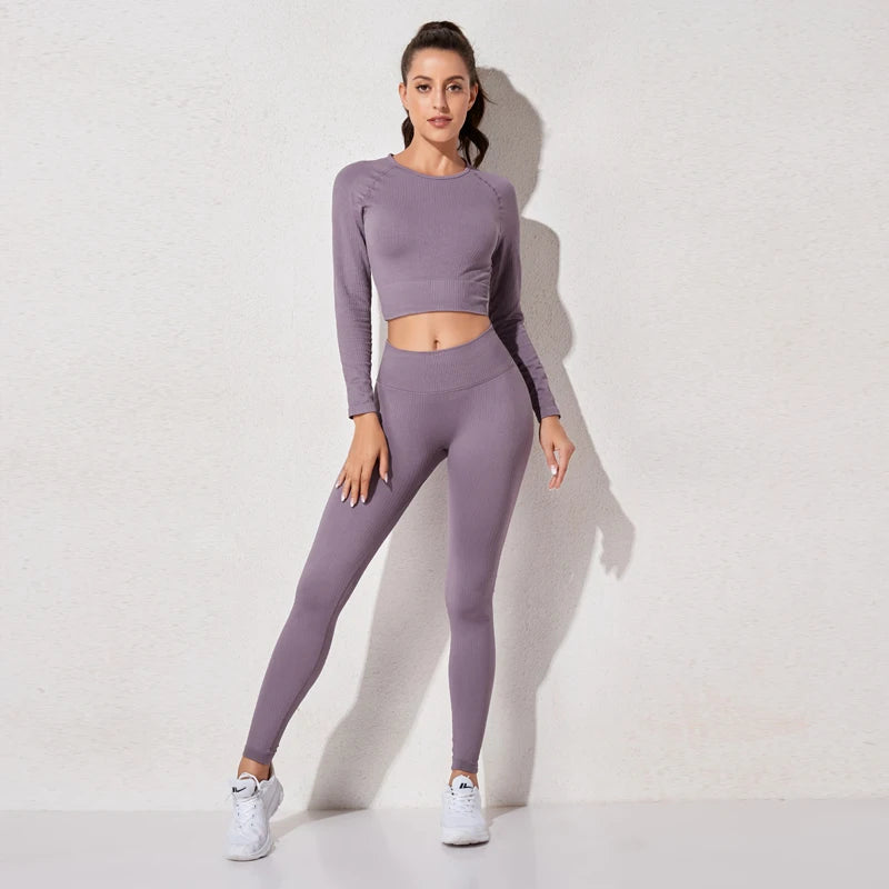 Áo Tập Yoga Dài Tay Không Đường May Cho Nữ - Daisan Mart