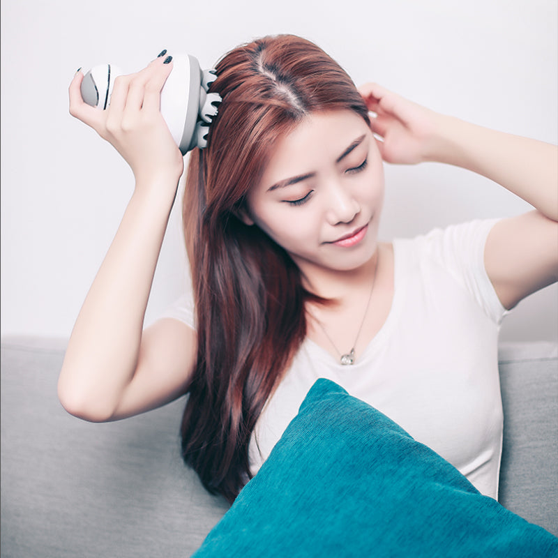 Electronic head and scalp massager with 6 massage modes 