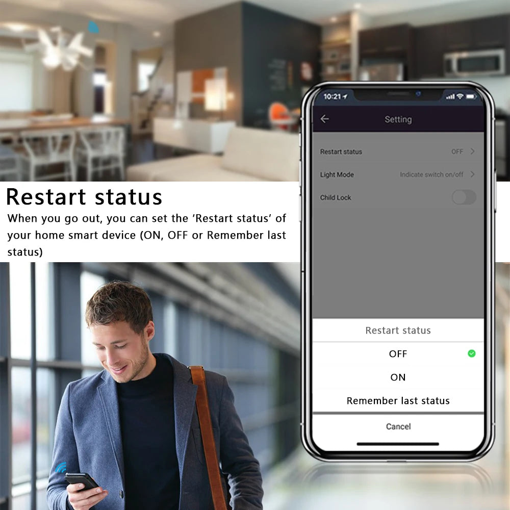 LoraTap Mini WiFi Smart Switch 220V 