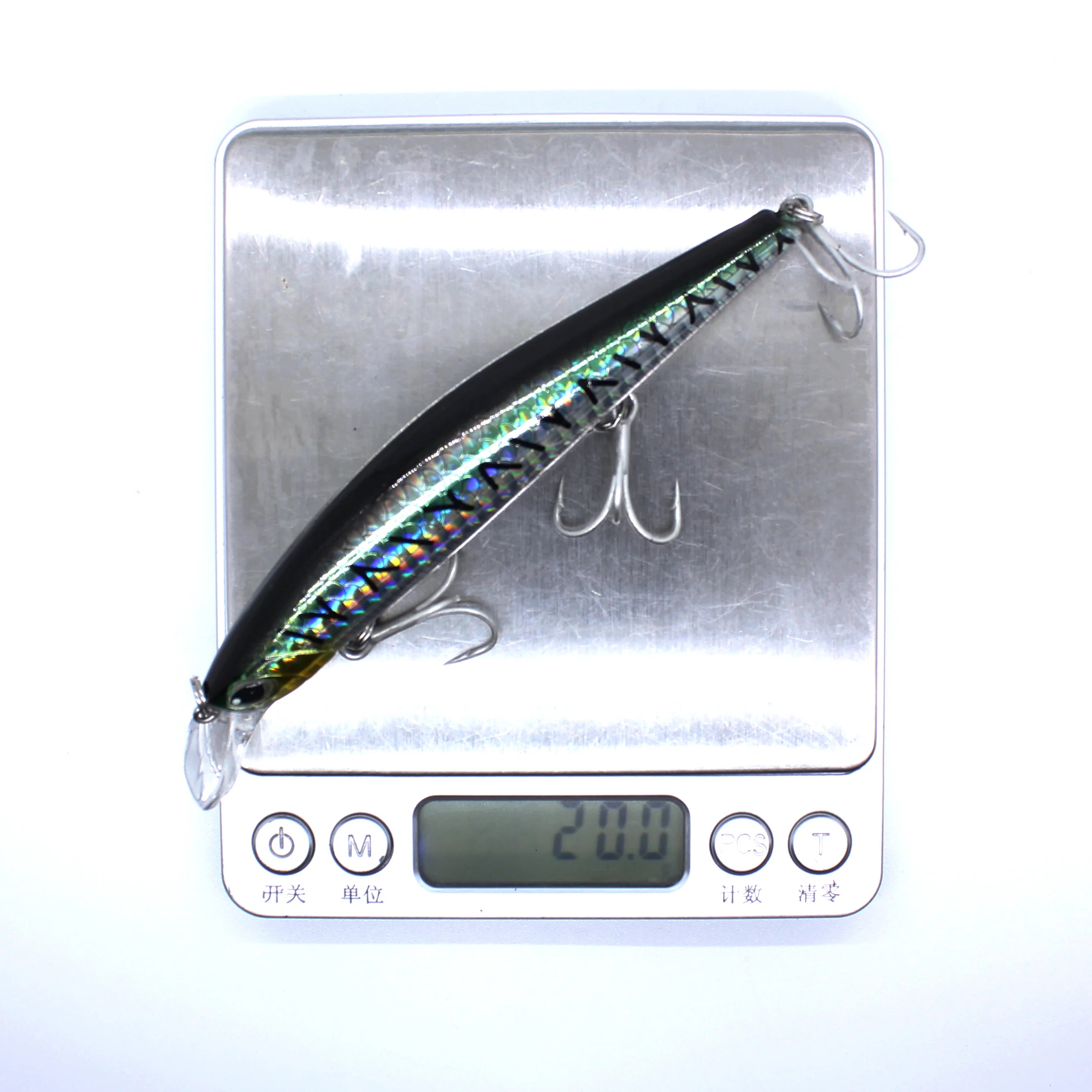 AOCLU-Minnow Jerkbait Wobbler, Deep Hard Bait Lure, Magnet Weight Transfer, Long Easy Distance Cast, 120mm, 20g Diving, 1.8m