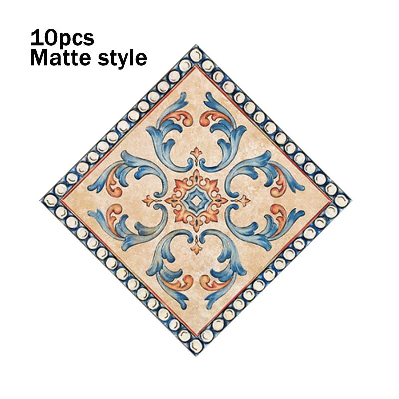 8cm Waterproof Wall Tiles - Set of 10 PVC Pieces