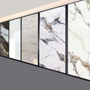 Modern PVC bathroom wall panel for commercial use, white gold marble style, moisture-proof, waterproof quality, hotel bathroom
