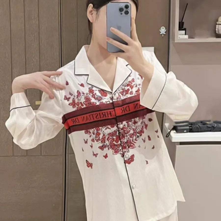 Bộ Đồ Ngủ Nữ Mùa Xuân Samwestart Dài Tay Thoáng Mát