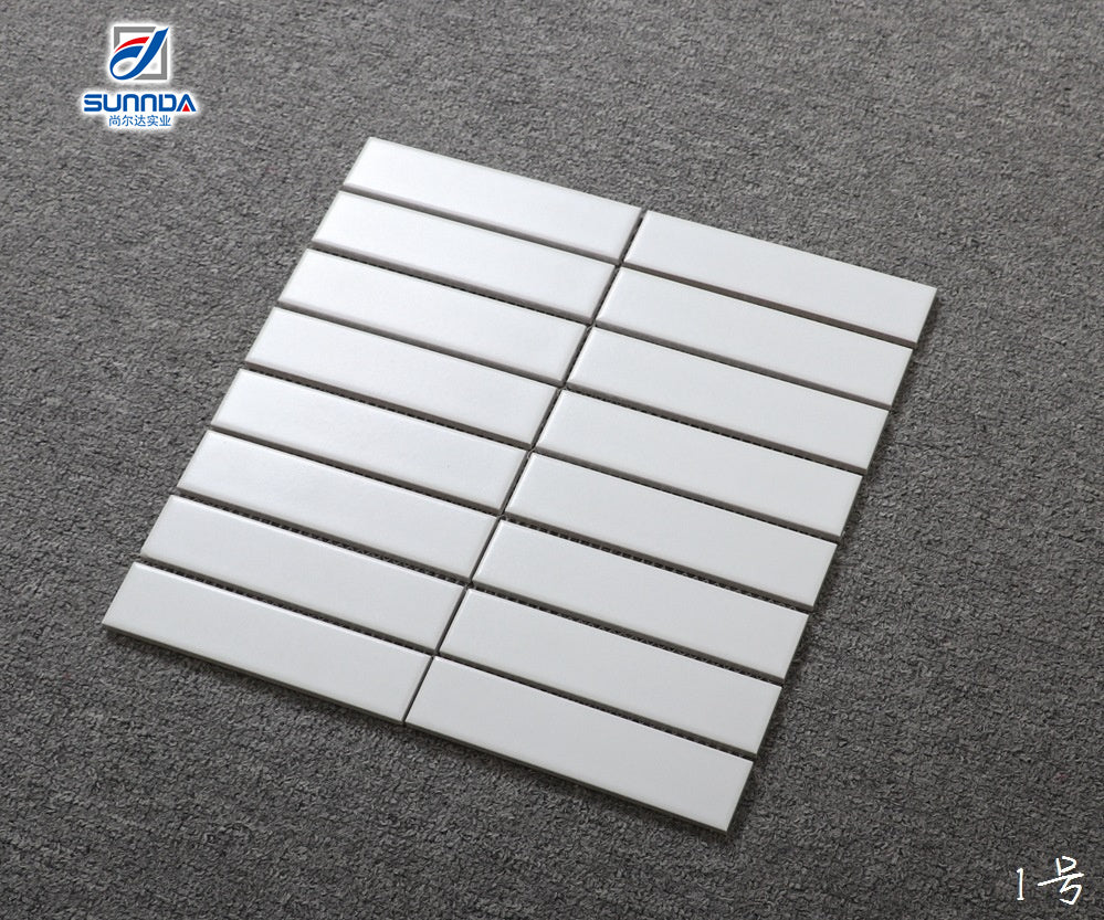 Hot Melt Glass Mosaic Tiles White Swimming Pool Cheap Factory Price 