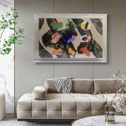 JZ Home Decor Multimedia Art Abstract Print Art Posters with Acrylic Box Giclee Paintings and Canvas Wall Art 
