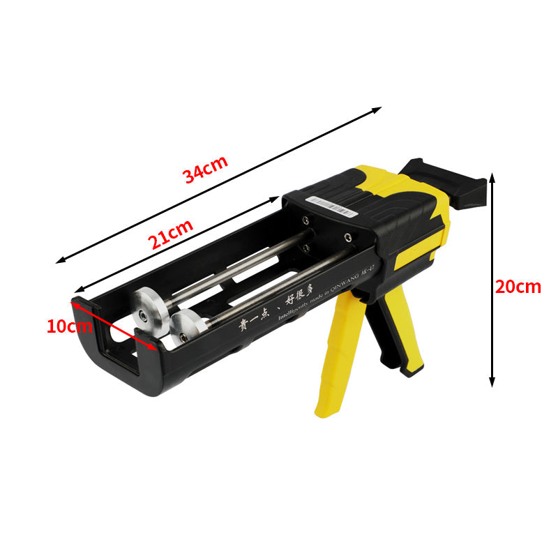 1:1 400ml two-component glue gun, thick ABS plastic material 