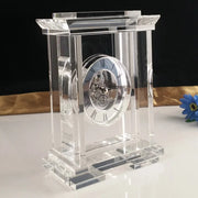 Small Bridge Wholesale Customization New Design Large Crystal Desk Clock for Home Decoration