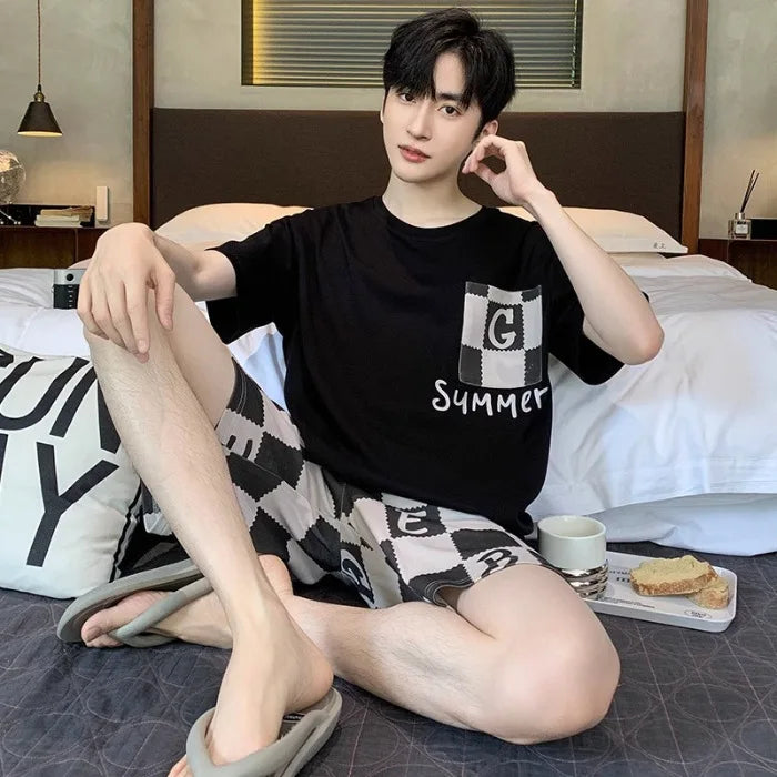 SAMWESTART Men's Modal Cotton Cool Summer Pajamas