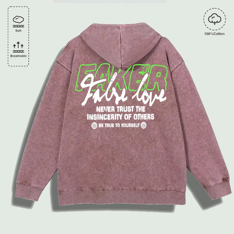 Áo Hoodie Cotton Be True to Yourself Đa Màu - Daisan Mart