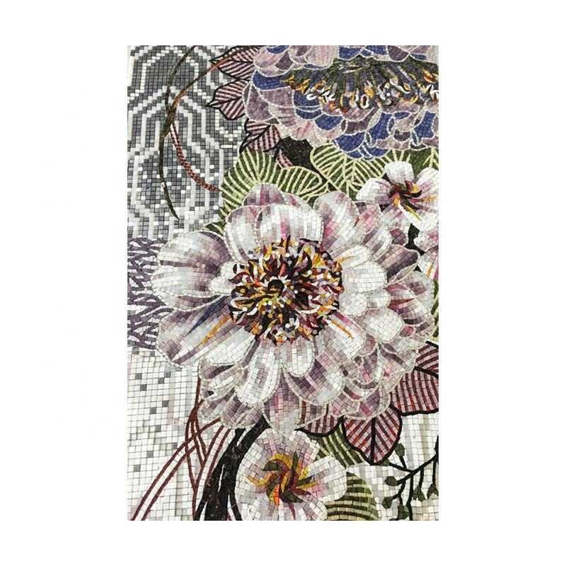 3D handmade flower mosaic decoration 