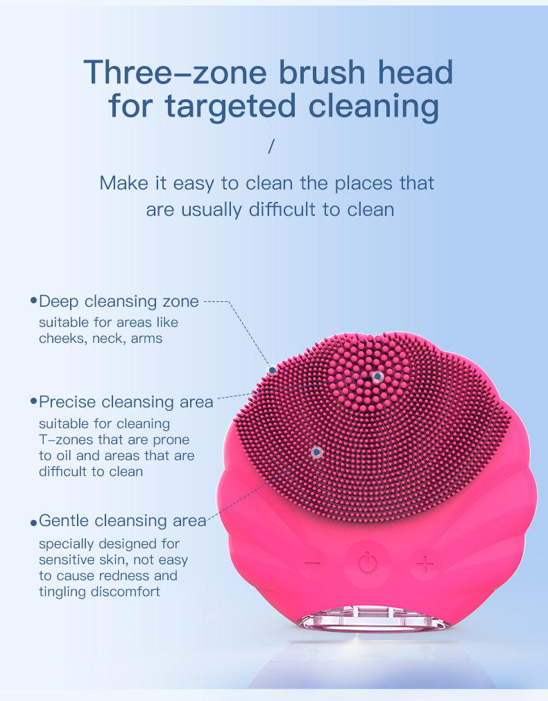 Bàn chải rửa mặt và massage chăm sóc da làm sạch sâu bằng Silicone cấp thực phẩm - Daisan Mart