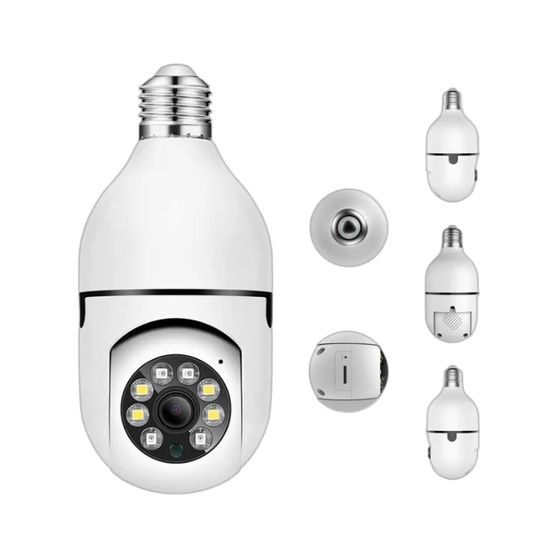 360° Wifi Cam Bulb, Night Security Anti-Theft